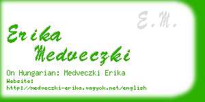 erika medveczki business card